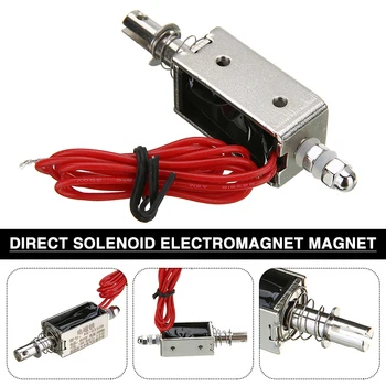 1pc DC 12V Brzdový Elektromagnet Magnet Push Pull Pohon Zdvih 10 mm Profesionálne Hračka hra Elektrická Magnet Príslušenstvo