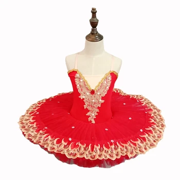 2020 Songyuexia Profesionálne dospelých tutu sukne dámske Labutie Jazero tanečné kostýmy palacinka sukne výkon Balet tutu sukne