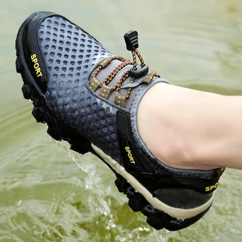 2022 pánske sandále non-slip priedušná brodenie creek topánky bežné lezenie oka outdoorové topánky letné veľké veľkosti 38-46 veľkosť topánky