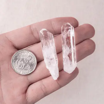 3ks Prírodné Liečenie Čakier White Crystal Klastra Quartz Bod Vzor Pre Zber Farebné Minerálne Kamene