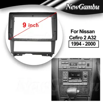 9 Palcový autorádio vhodné Na Nissan Cefiro 2 A32 1994 - 2000 DVD GPS Mp5 ABS PC Plastu Fascia Tabuli Rovine Rámu