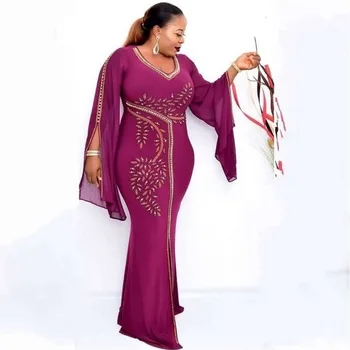 Africké Dlho Maxi Šaty Pre Ženy Župan Africaine 2020 Afriky Oblečenie Dashiki Módne Handričkou Party Šaty Afrike Oblečenie
