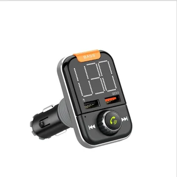 Auto Bluetooth 5.0 FM Bezdrôtové Handsfree LCD QC3.0 Poplatok Odposluch Audio Prijímač Auto MP3 Prehrávač Auto Príslušenstvo