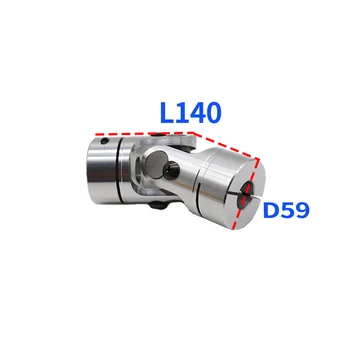 D59L140 Hliníkový Univerzálny Motor Konektor Spojky Single Precision GHA Teleskopická Kríž kardan Prenos WSSP
