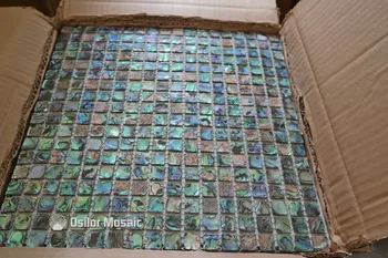 doprava zadarmo 100% abalone paua sea shell prirodzené farby shell mozaikové dlaždice pre interiér domu dekorácie na stenu dlaždice 1pcs