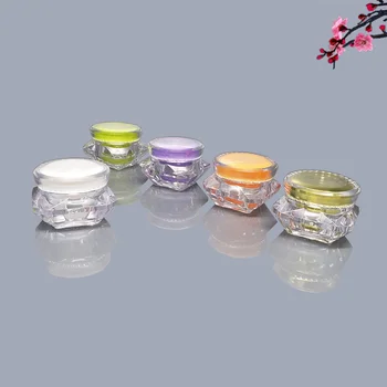 High-grade Prázdne Kozmetické make-up Jar Akryl Očný krém krém na Tvár Jar Naplniteľné Vzorky fľaša Cestovné Kozmetické Kontajner