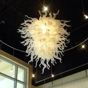 Hot Predaj Francúzsky Interiéru Svetlo Moderné Krištáľové Lampy Residental Taliansky Štýl Biela Murano Skla Luster Lampy
