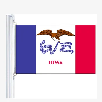 Iowa Vlajky 90 x 150 cm, 100 % Polyester, Digitaldruck