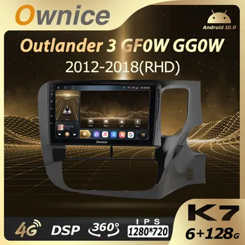K7 Ownice Android 10.0 6 G 128G Auto Rádio Stereo 360 Panorama pre Mitsubishi Outlander 3 GF0W GG0W 2012-2018 Auto 8 Core 4G LTE