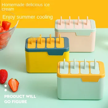 Kreatívne Popsicle Popsicle Formy Diy Domáce-vyrobené Štyri-grid Ice Cream Okno Ice Cream Mrazničky