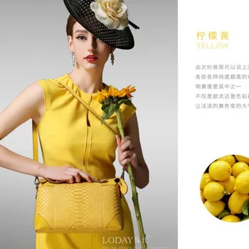 ledai Kožená taška ženy 2022new módne kórejská verzia s python pokožky módne kabelky ženy atmosféru taška