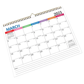 Mesačný Kalendár Dovolenku Každodenné Používanie Kalendára 2023 Domácnosti Nástenný Kalendár Visí Kalendár