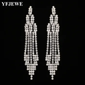Módne Náušnice Svadobné Crystal Typ Ženy je Prehnané listy Ženy Šperky, Náušnice Kvapka Luxusné Krištáľové Náušnice E476