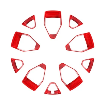 Na Suzuki Jimny 2019 2020 2021 2022 Náboj Kolesa Pneumatiky Rim Dekorácie Kryt Výbava Nálepky Odtlačkový Vonkajšie Príslušenstvo,Červená