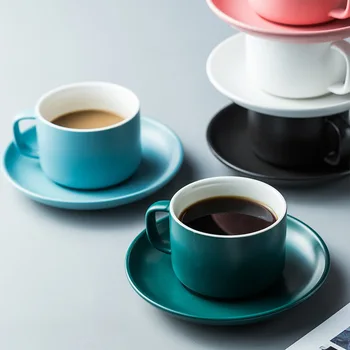 Nordic iny kávu, pohár a tanier nastavenie domov popoludní voňajúce čaj raňajky Označiť vody cup, Vianočné keramická šálka