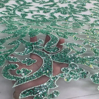 nový príchod Korálkové Čipky Textílie 2022 Strany Vyšívané francúzsky Nigéria Šnúrky 5 Metrov Afriky Tylu Čipky Textílie TS9690