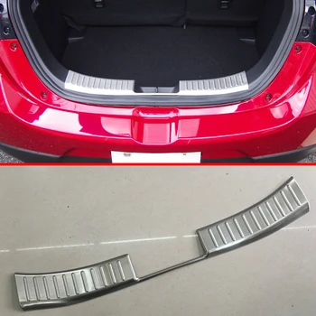 Pre Mazda 2 Demio DJ, DL 2015 2016 2017 Nehrdzavejúcej Ocele Interiéru Vnútorné Zadný Nárazník Parapet Protector