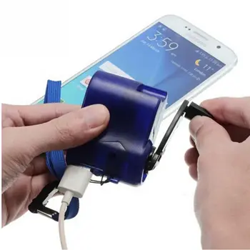 Prenosné Dynamo Ručne Kľukou USB Núdzové Nabíjačky na mobil/MP3 Prehrávač, Nové