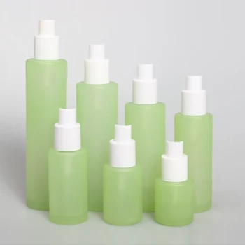 Prázdne make-up kontajnerov 40ml sklo mlieko, obaly, Zelená Sprej/Mlieko/toner čerpadla fľaše pre nadáciu balenie
