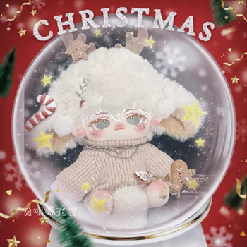 Pôvodné Kawaii Vianočné Jeleň Monster Ucho a Chvost Žiadny Atribút Anime 20 cm Plyšové Bavlna Bábika Telo Hračka Plushie Cosplay Vianočný Darček