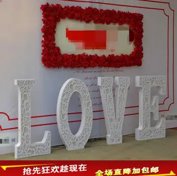 Svadobné rekvizity fáze dekorácie LÁSKY na pozadí dekorácie, rekvizity PVC vyrezávané láska obrazovke pozdrav oblasti ozdoby