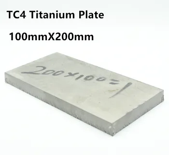 TC4 Ti Doska 100x200x5 8 10 12 20-25 mm Titán Hrúbka Plechu Titán Blok Triedy 5 Ti Doska Gr.5 gr.5 Priemyslu alebo urob si sám