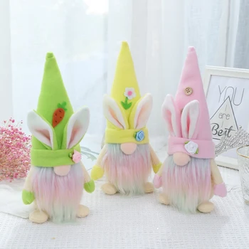 Veľkonočné Anonymný Gnome Králik Bábiky, Dekorácie Pre Domov Jar Bunny Ozdoby Festival Strany Domova Deti Darčeky