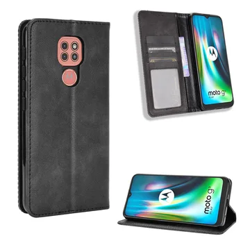 Vhodná na MOTO G9 Hrať flip magnetické ochranný plášť peňaženky typ MOTO E7 Plus mobilný telefón plný kožené ochranné puzdro