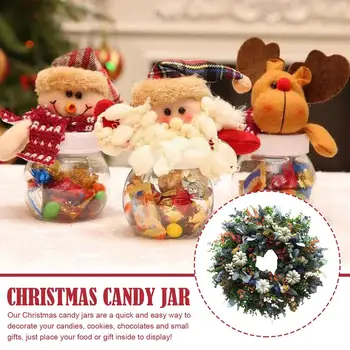 Vianočné Darčekové Tašky Candy Jar Skladovanie Fliaš Santa Taška Darčeky, Sladkosti Nové Dieťa Sladké Boxy Vianočné Navidad Roku 2023 Taška Ki K9c8