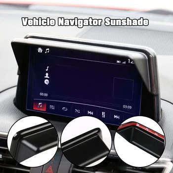 Vozidlo Navigácia Slnečná Clona Vozidla GPS Navigácie Anti-Reflexná Centrálne Ovládanie LCD Displej Kapota Upravené Na Mazda 3