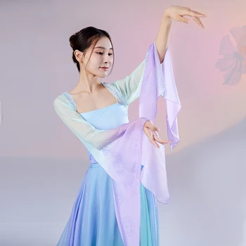 Víla Čínsky Tanec Nosiť Ženy Klasického Tanca Oblečenie Fáze Výkonu Kostým Šifón Tanečník Oblečenie Festival Oblečenie JL4814