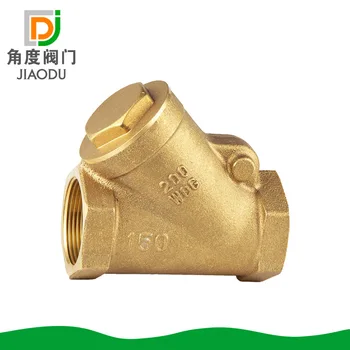 Výrobcovia Yuhuan priamy predaj mosadze vlákno y-typ ozvučnice spätný ventil spätný ventil Y-typ medi ventil