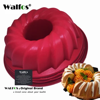 WALFOS potravinársky Silikón Mousse Plesne Veľké Veľkosti Silikónových Maslo Tortu Formy Pečenie Koláča Pan Chlieb, Pečivo Tin Formy na Pečenie