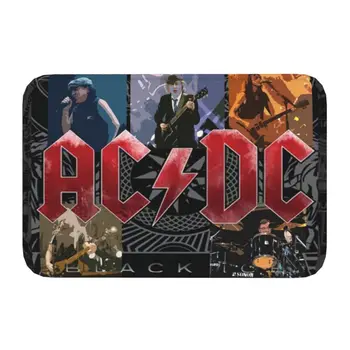 Vlastné AC DC Rohožky Mat Anti-Slip Vintage Heavy Metal Rock Kúpeľne, Kuchyne, Spálne, Vchod, Obývacia Izba Koberec Koberec 40*60 cm