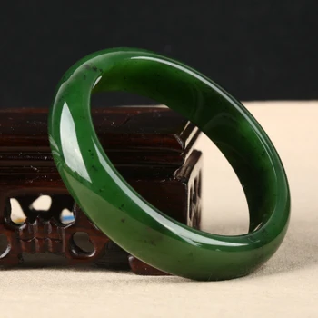 Zheru Šperky Hetian Jade Zelená 54-64mm Náramok Elegantné Princezná Šperky Pre Mamu Pre Priateľku