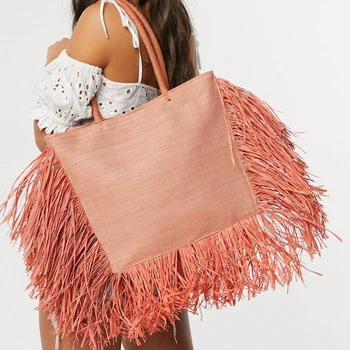 české strapec raffia veľkú kapacitu tote dizajnér ženy tkané slamy tašky luxusné prútia lady taška cez rameno letné plážové kabelky